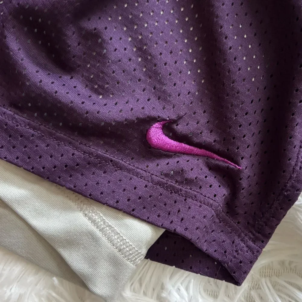 Nike Shorts Dri Fit Netted Stretchy‎ Spandex Underneath Womens Size Small